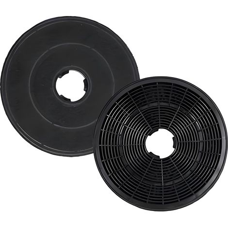 Lot de 2 filtres à charbon actif pour hotte aspirante de rechange compatibles avec AF100 YT971.1000.05 KF001 KF17146 1160826 9189204771 Absorbeurs d'odeurs (1/5)