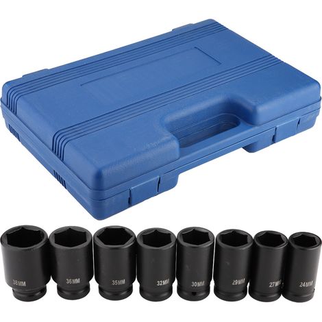 3/4-Zoll-Steckschlüsselsatz, 8-teiliges Set, ausschließlich aus Überseelagern erhältlich (Farbe der Umverpackung zufällig) (1/5)