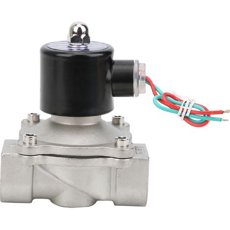 G1in Edelstahl-Magnetventil, normalerweise geschlossen, direktwirkend, Wasser/Luft, Clicket 2W-250-25BDC24V (1/5)