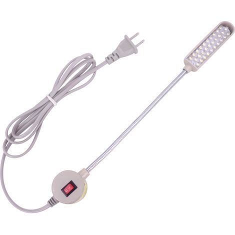 Leichte Nähmaschinen-Arbeitsleuchte mit 30 LEDs, Schwanenhals und Magnetfuß für den Heimgebrauch oder die Nähmaschine (220 V) (1/5)