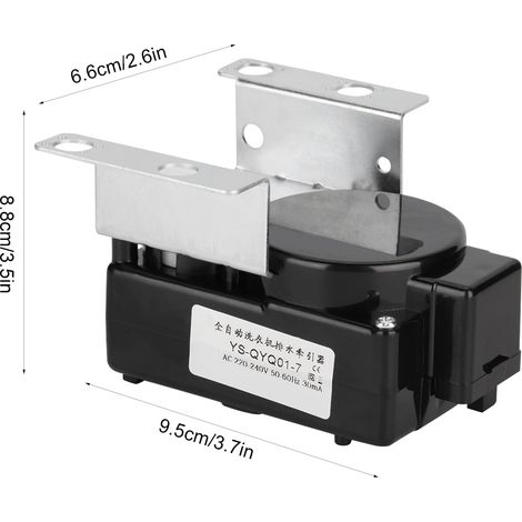 Pièce de rechange de valve de drainage tracteur moteur pour lave-linge Samsung, 200-240V, ABS plastique, 224g, 50,000 cycles, taille 9.5x8.8x6.6cm, livrée 1 valve (1/5)