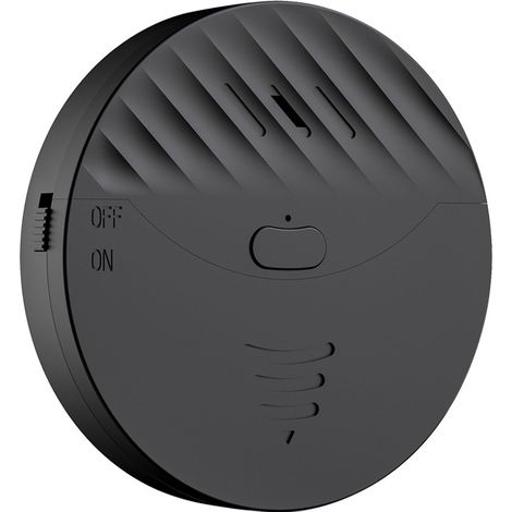 Lntyq Vibrationsalarm-Detektor mit 130 dB Geräuschpegel und einstellbarer LED-Lichtempfindlichkeit für schwarzes Fenster, 1 Paket (1/3)