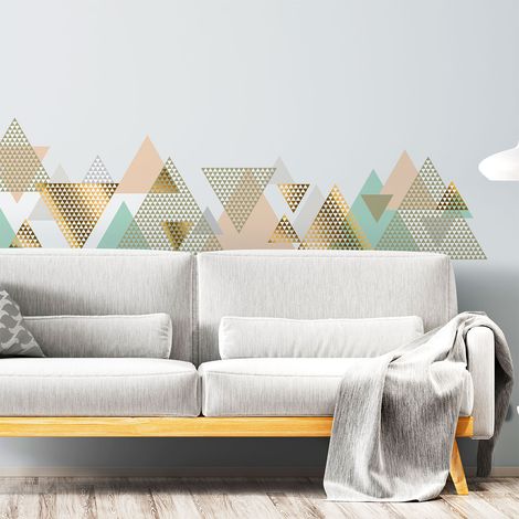 Stickers muraux - Décoration chambre salon - Autocollant Sticker mural géant montagnes scandinaves APPALACHES - 80x120cm (1/5)