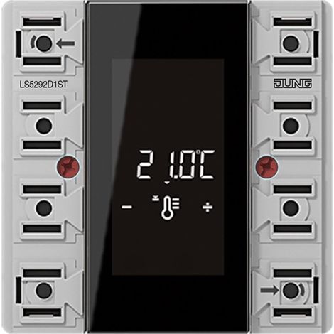 Jung Modulo regolatore ambiente KNX, 2 moduli, F50, Secure, serie LS LS 5292 D 1ST