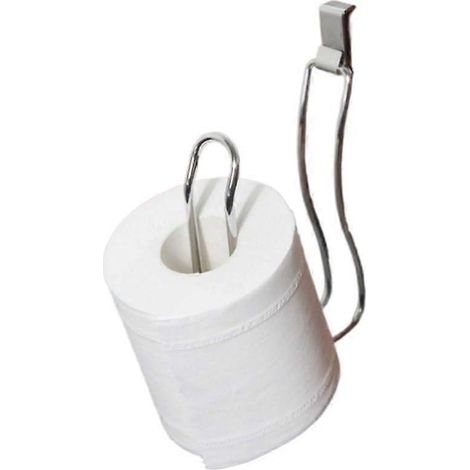 Distributeur de papier toilette géant mural en acier inoxydable noir mat, support de rouleau commercial avec étagère (1/5)