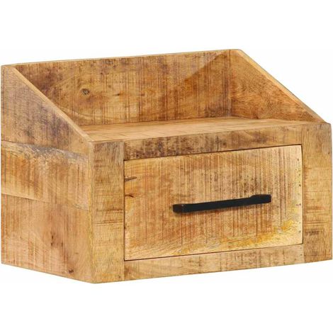 Nachttisch Braun 40 x 30 x 30 cm Massivholz Mango