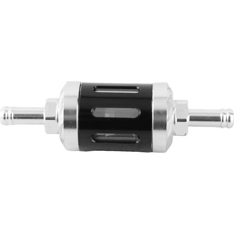 Filtre à Carburant - Aluminium Verre Transparent - Universel Voiture Moto ATV SUV Noir (1/5)