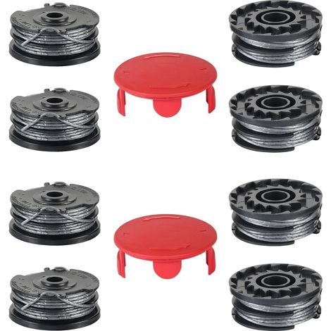 Bobine Fil Coupe Bordure pour ART 24 27 30 Rotofil 8 Bobines et 2 Couvercles, Fil Débroussailleuse pour AdvancedGrassCut36 (1/5)