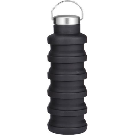 Bouteille d'eau pliable en silicone — Gobelet camouflage pour l'extérieur  Gourde de sport rétractable avec poignée de transport (1/3)