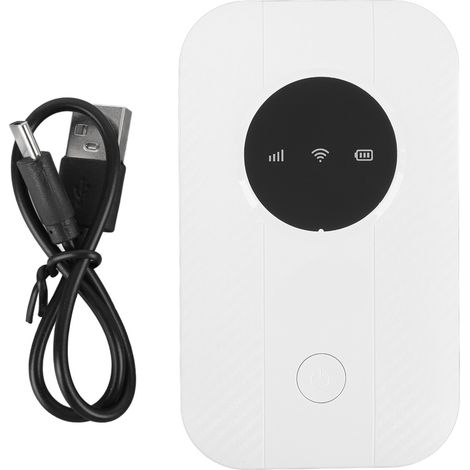 Routeur 4G portable avec emplacement pour carte SIM, point d'accès mobile 300 Mbps, connecte jusqu'à 10 appareils, pour les voyages et les déplacements professionnels (1/5)