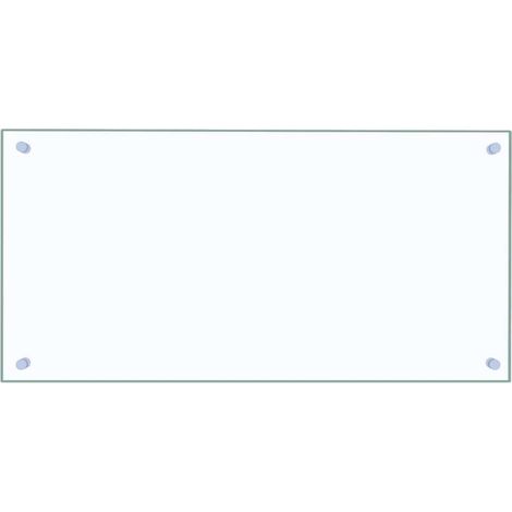 Protector contra salpicaduras cocina vidrio templado 80x40 cm vidaXL