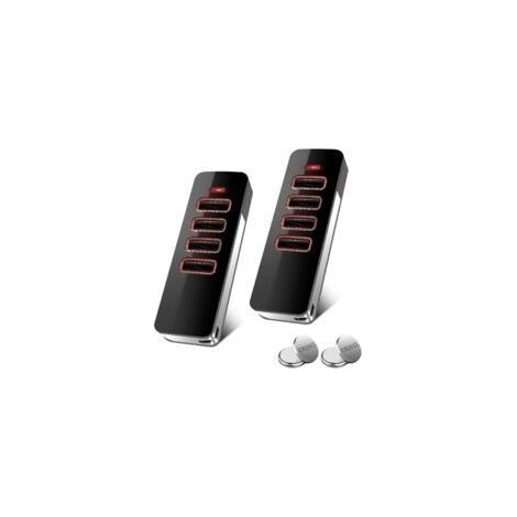 Paquete de 2 mandos a distancia para puertas de garaje, 868 MHz, mando a distancia de 4 canales, compatible con los mandos a distancia Sommer 4018V000, 4015862001900, S10019-00001 (código variable). (1/5)
