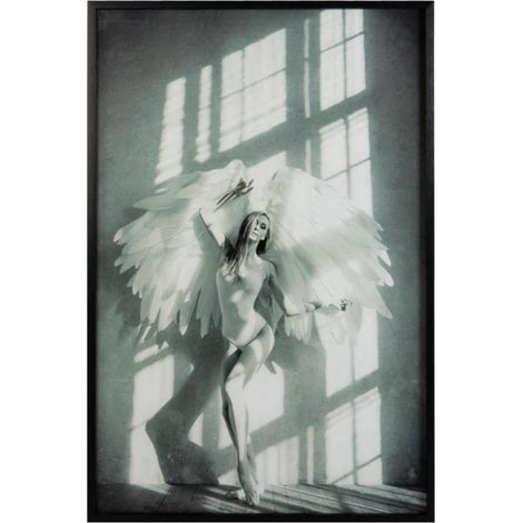 ORION91 Cuadro Cristal Ángel 80 x 4 x 120 cm Decoración pared - SpazioLuzio