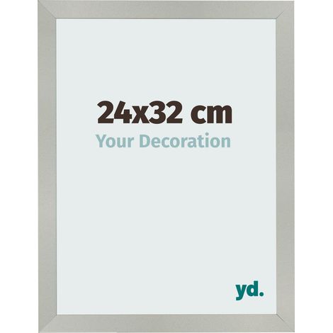 yd. - Cadre photo 24x32 - Argent Mat - MDF - Bologna (1/5)