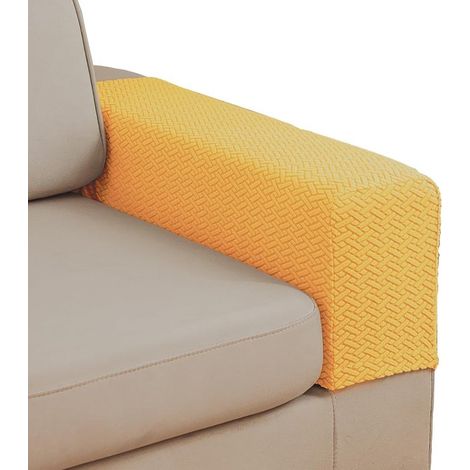 Copribracciolo per divano in 2 pezzi, copribracciolo per divani, copribracciolo lavabile per divano, copripoltrona reclinabile, copribracciolo elasticizzato per divani (Cre (1/5)