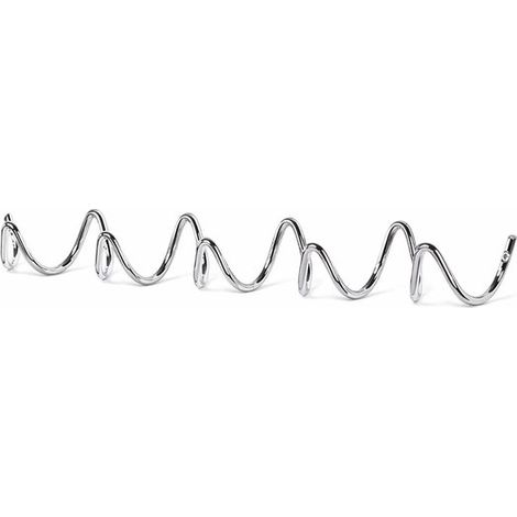 Appendiabiti da parete ondulato, placcato argento galvanizzato, alto 50 cm. (1/5)