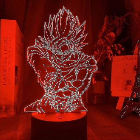 Lampe de chevet LED 3D Dragon Ball Gotenks
