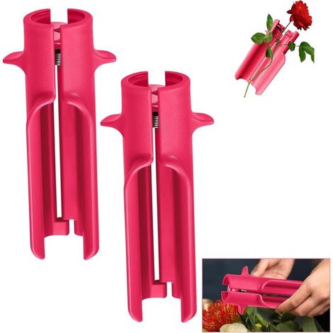 Épine de rosier, arrache-épines, arrache-feuilles pour jardins, fleuristes, jardinage, composition florale 15,24 cm (rose-rouge) (1/5)