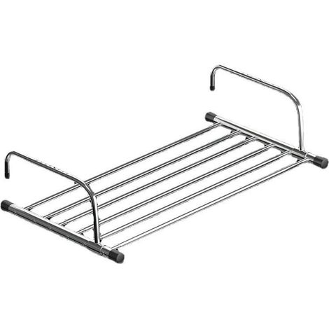 Hängende Wäscheleine, faltbarer Wäscheständer, teleskopierbare Wäscheleine aus Edelstahl, 60–106 cm lang, Wäschetrockner zum Aufhängen, Balkon-Wäschetrockner für drinnen und draußen – RWEtendoir (1/5)