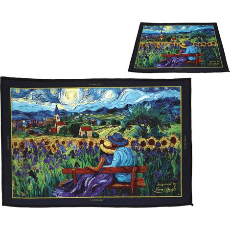 Alfombra de noche Carmani, 60x40cm - inspirada en Van Gogh (1/2)