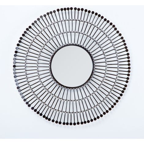 Miroir 78 Cm Métal Cuivre (1/4)