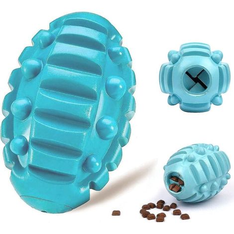 Robustes blaues Kau- und Apportierspielzeug aus Gummi für mittelgroße Welpen (1/5)