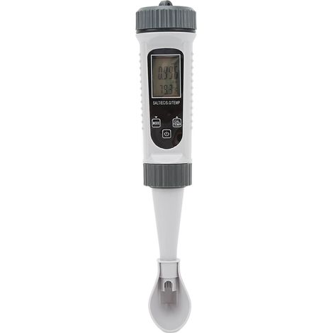 Testeur de salinité numérique haute précision, large plage de mesure, température, compensation, grand écran LCD, testeur de qualité de l'eau pour la conductivité électrique, la température et la dens (1/5)