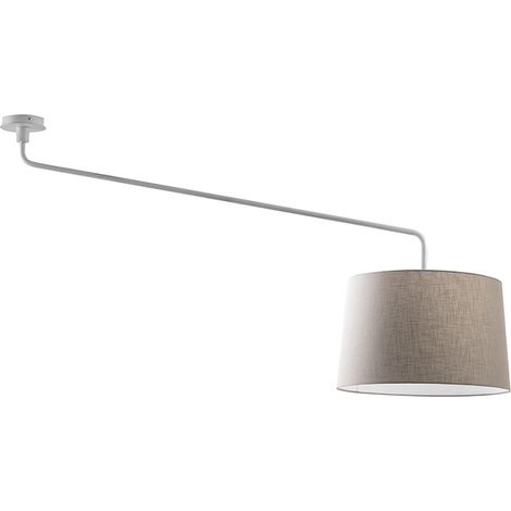 Vivien Plafoniera Bianca, Paralume Conico Avorio, Attacco E27, Potenza 75W, IP20, Diametro 48cm - Rossini Illuminazione (1/5)