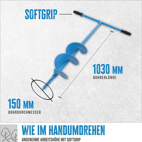 Güde Handerdbohrer GH 150 Ø 150 mm 1030 mm Höhe aus Metall (1/10)