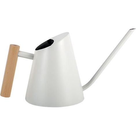 Arrosoir en acier inoxydable et en bois, avec un long bec, pour plantes, fleurs, bonsaïs et pots, à l'intérieur comme à l'extérieur.-AquaForge (1/5)