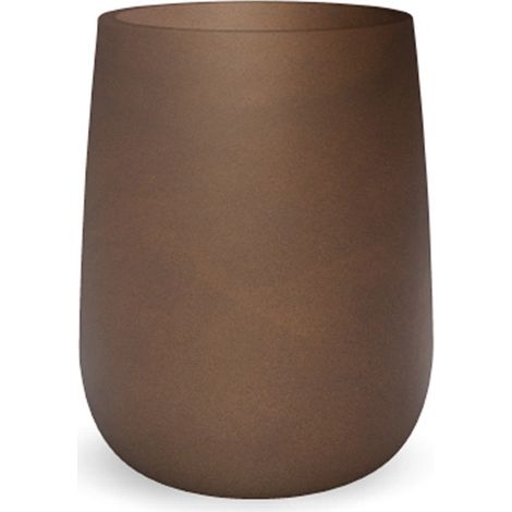 Moovere – Jardinière ronde CAMELIA HIGH 39x59 cm – Polyéthylène résistant aux intempéries – Volume de plantation 53,7 L – Bronze