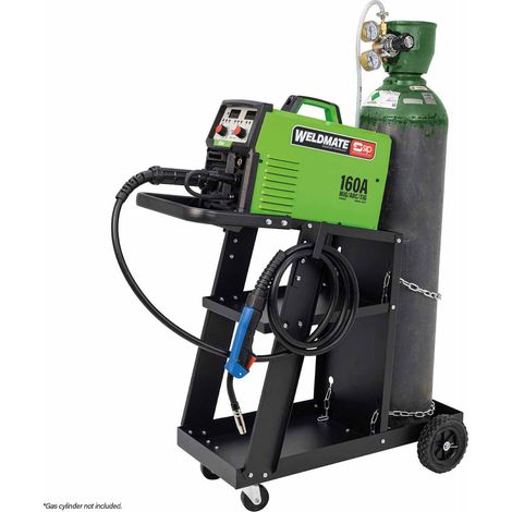 SIP WELDMATE AUTOPLUS 160A MIG/ARC/TIG Synergic Inverter Welder with Cart Package - L124.8 x W57 x H105.8 cm (1/5)