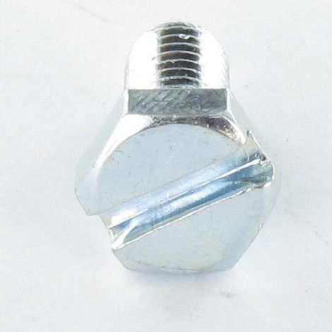 Vis métaux Tête hexagonale TH M3X6 Fendue Acier brut microvis-1 pièce (1/2)
