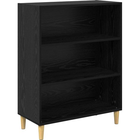 Maison Exclusive - Credenza Rovere Nero 69,5 x 32,5 x 90 cm Legno multistrato