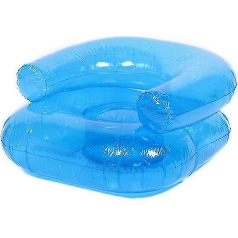 Canapé gonflable pour enfants - Bleu transparent - Mobilier de jeu d'eau portable