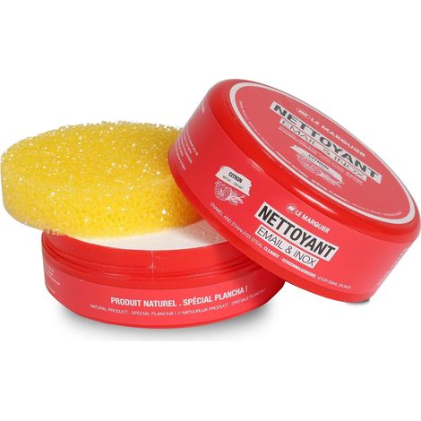 LE MARQUIER Nettoyant spécial émail et inox pour plancha et barbecue 300 g (1/2)