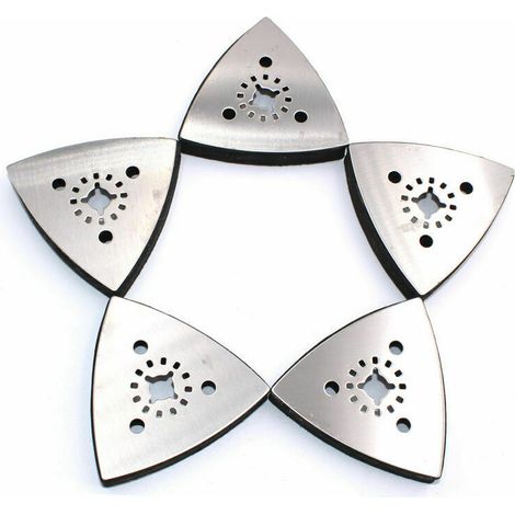 Plateau Abrasif Patin de Ponçage Ponceuse Triangle Disque pour outils Multifonctions (3pcs) (1/5)