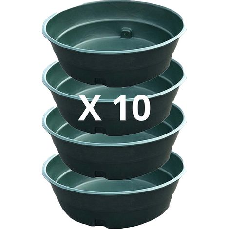 Plast'Up Rotomoulage – Abreuvoir de pâturage 500L – Lot de 10 – Polyéthylène haute densité – Résistance extrême – Nettoyage facile