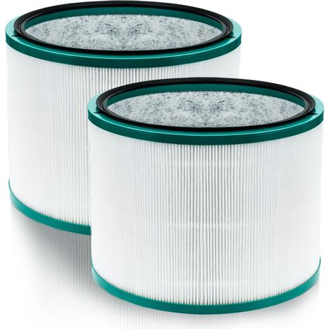 Lot de 2 filtres HEPA pour purificateur d'air Dyson Pure Cool DP01-3 et Dyson Pure Hot+Cool Link HP00-3 Filtre avec charbon actif (1/2)