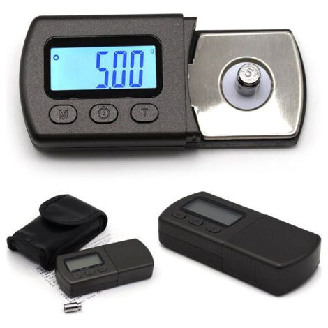 Mini Balance Numérique Adaptateur, Aiguille Platine Vinyle , Numérique Turntable Stylus Force Echelle Jauge Testeur, Phonographe Disque LCD Rétroéclairé (1/5)