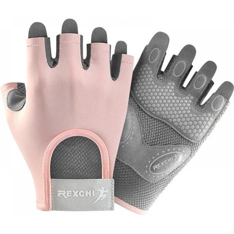 Gants De Sport - Protection Des Paumes Pour Musculation Et Entraînement - Tailles S M L - Matière Nylon Polyester Microfibre Silicone - Noir (1/5)