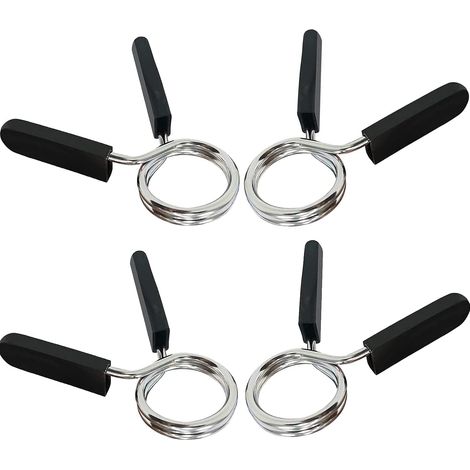 Abrazaderas para mancuernas, 4 abrazaderas de resorte para mancuernas (1/5)