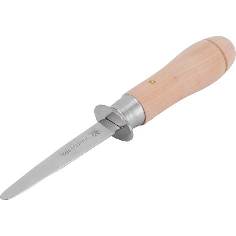 Couteau à Huîtres en Acier Inoxydable avec Manche Long et Large pour un Écaillage Facile des Fruits de Mer (1/5)
