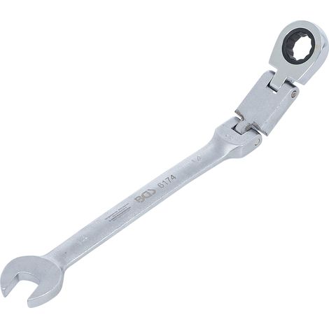 Ratschen Maulschlüssel bgs technic Doppelgelenk verchromt 245 mm (1/4)