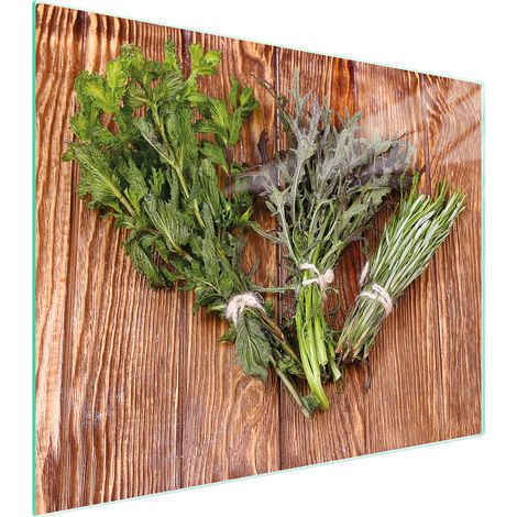 TAGLIERE IN VETRO 52x40 ROSMARINO (1/5)