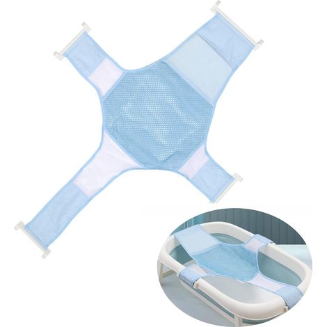 Hamac de bain pour bébé réglable antidérapant support de baignoire pour nouveau né zéro à huit mois filet de sécurité pour bain confortable (1/5)