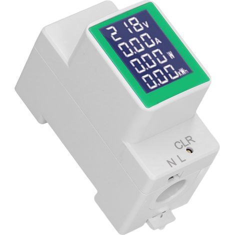 Digitales DIN-Schienen-Messgerät für Voltmeter, Amperemeter und Energiemonitoring, AC 50–300 V, 100 A (1/5)