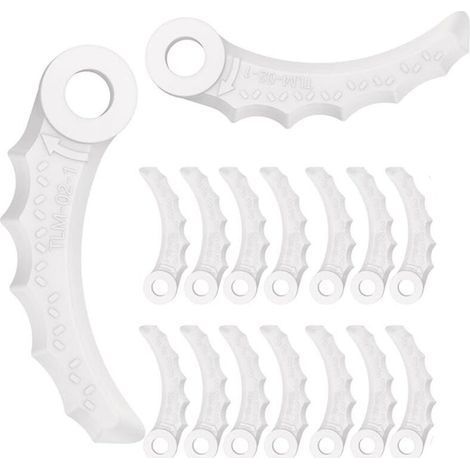 Lot de 18 Lames de Rechange en Plastique pour Tondeuse à Gazon Makita Modèle 198426-9 (1/5)