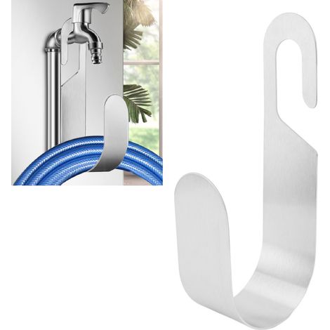 Support de rangement pour tuyau flexible en acier inoxydable 304, fixation murale pour tuyau d'eau, crochet pour robinet de lavage auto, support mural pour balcon (1/5)