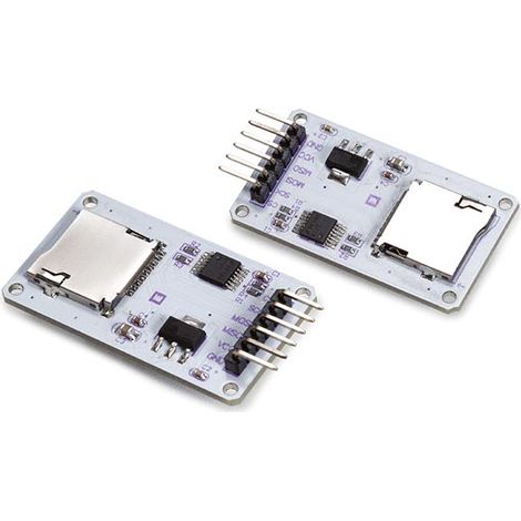 Whadda Escudo de Registro de Datos para Arduino®, Conjunto de 2, instalación fácil, Compatible con Tarjetas MicroSD y microSDHC (1/3)